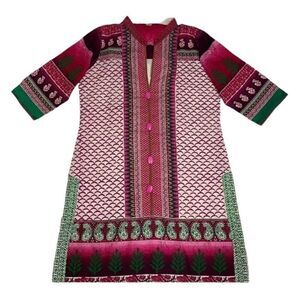 Women's Floral Long Tunic Top(Size Large)